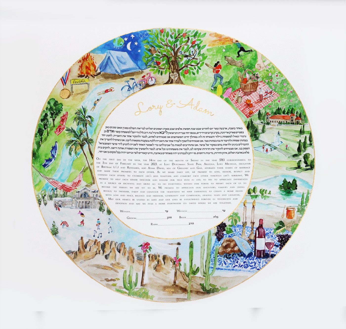 Lory & Adam — desert detail
