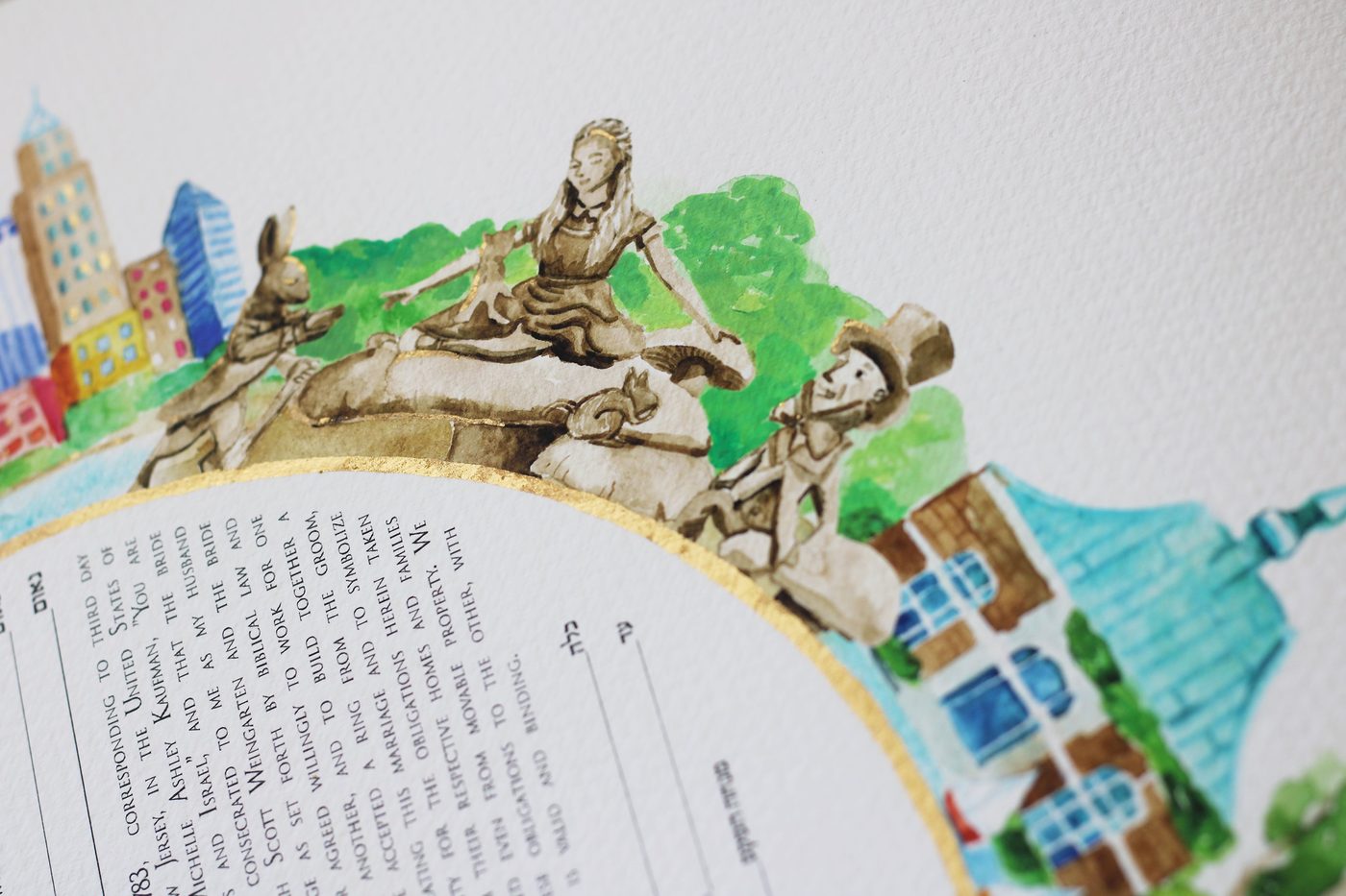Livingston NJ ketubah