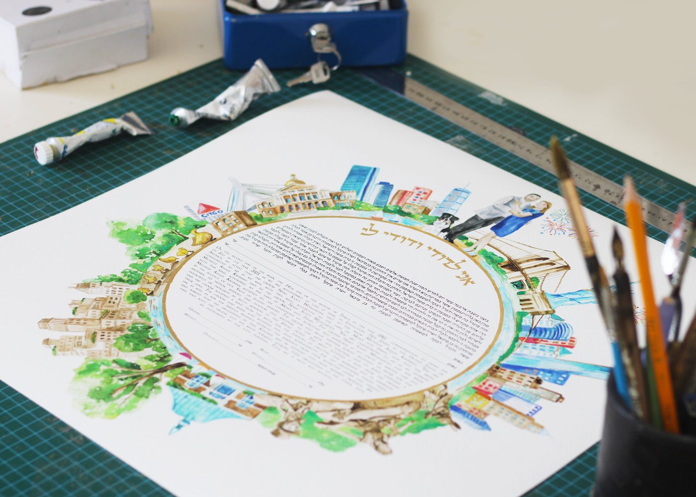 Behind the scenes — painting