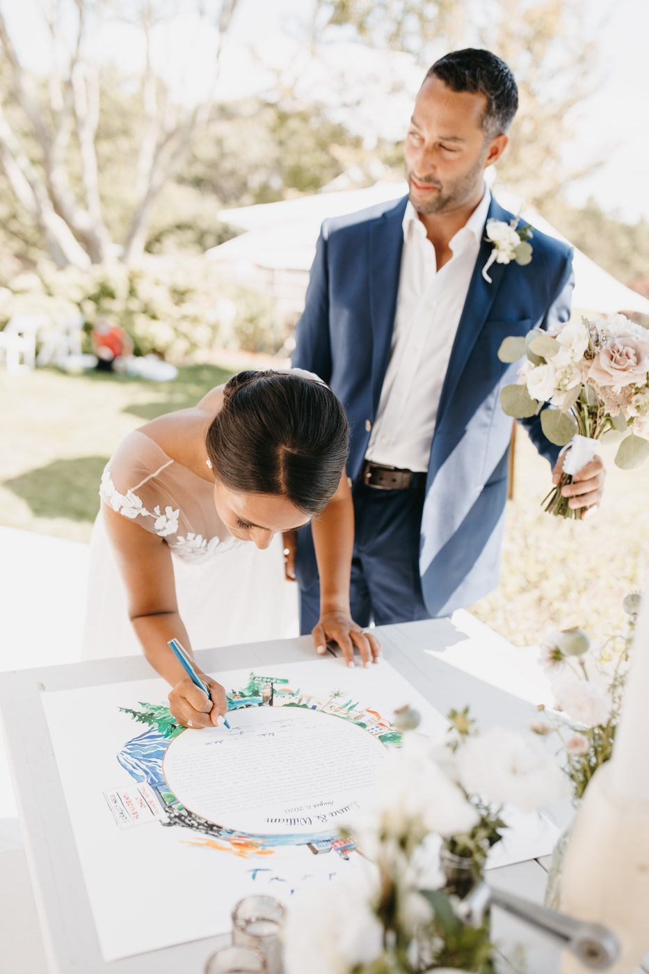 Laura & William — signing together